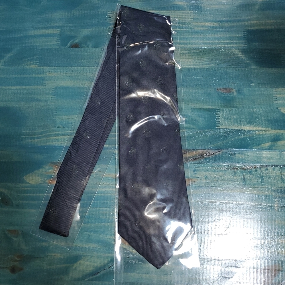 J. CREW Frog necktie Black / blue - NEW - Picture 2 of 8